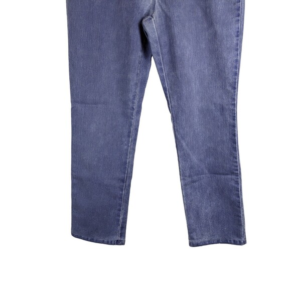 Chico Jeans Women's 0.5 Platinum Denim Purple Distressed 5 Pocket Straight Leg - Picture 11 of 12